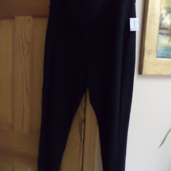 DRESSBARN BLACK PANTS LEGGINGS - Picture 1 of 16